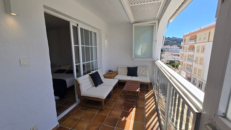 Apartemento de alquiler Cristina a 50m de playa - balcón