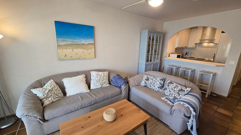 Apartemento de alquiler Cristina a 50m de playa - living comedor