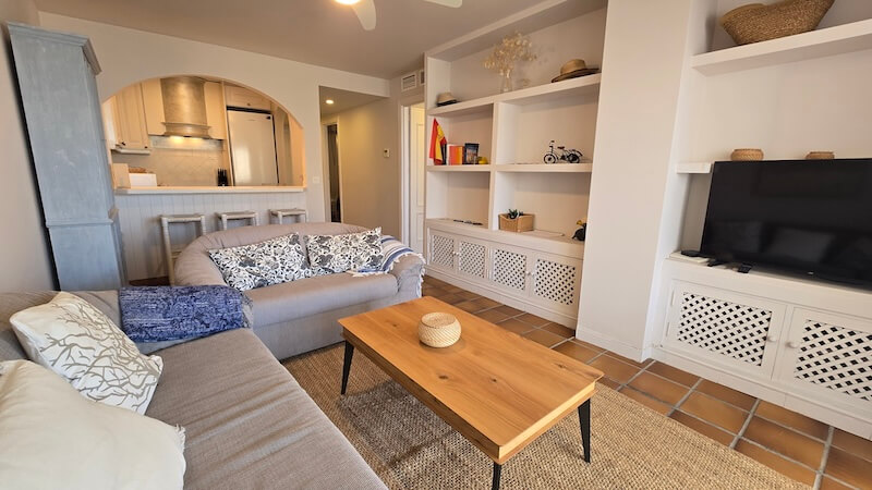 Apartemento de alquiler Cristina a 50m de playa - living comedor